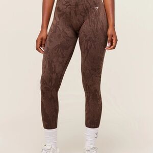 Gymshark Brown Patterned Leggings